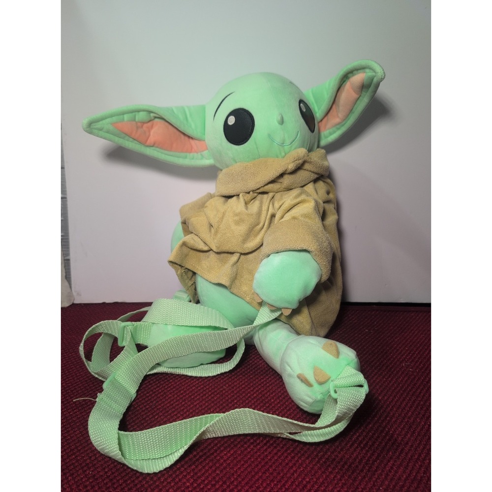 Disney Parks 2021 Grogu Baby Yoda STAR WARS Mandalorian 17" Plush Backpack